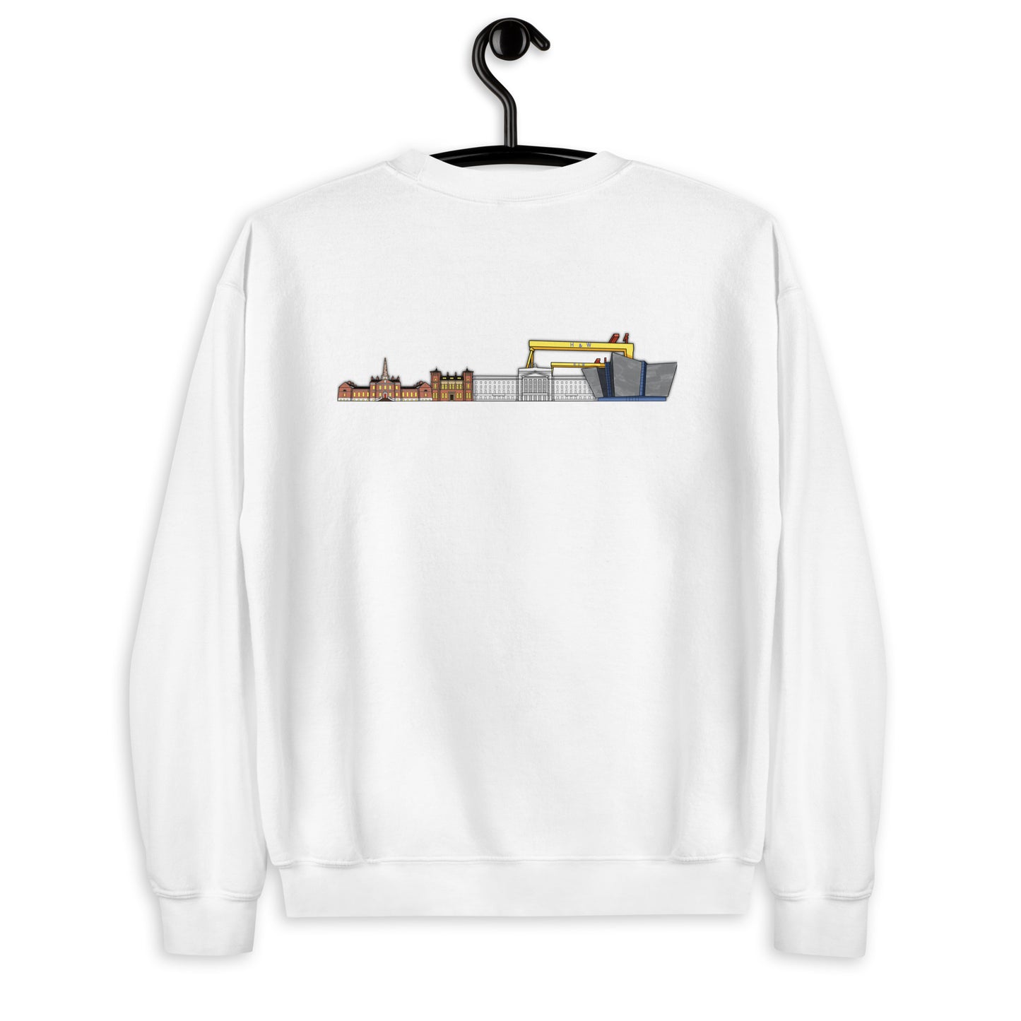 'Rooted in East Belfast, Rising for Change' Back Design Unisex Sweatshirt