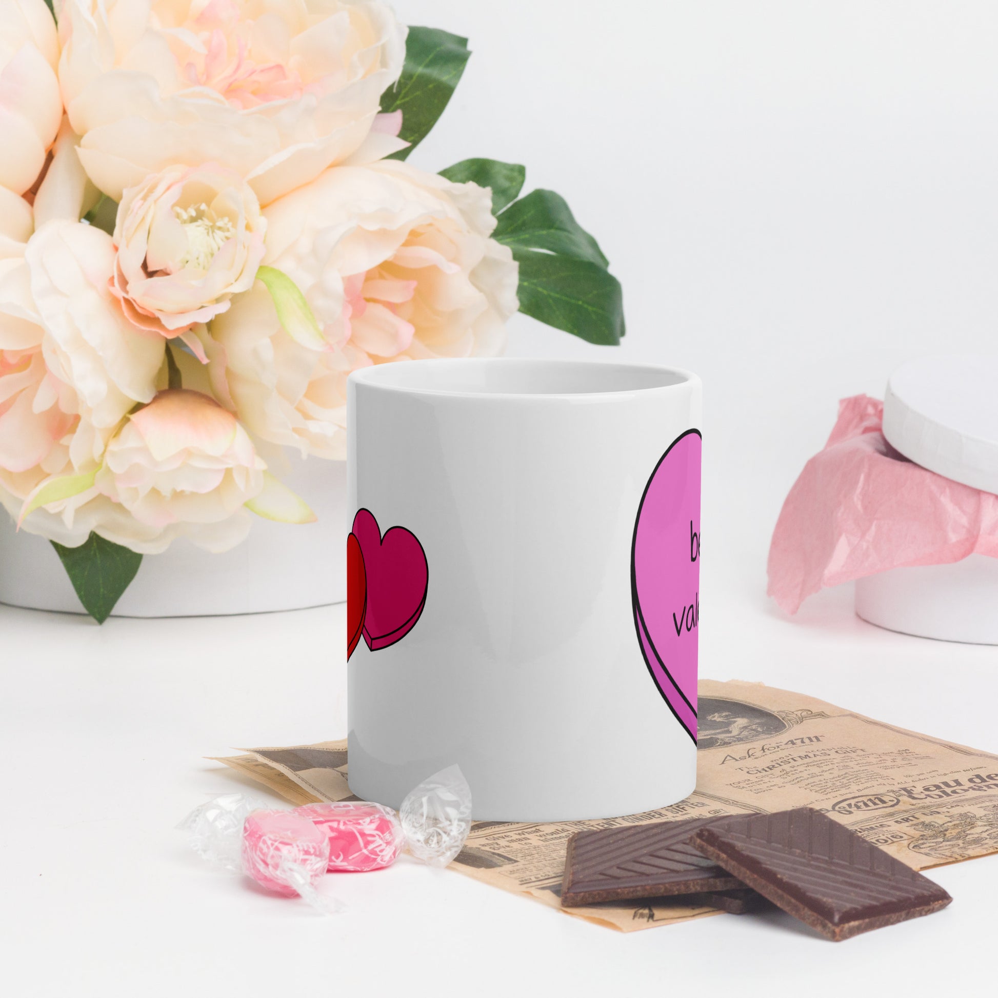 Be My Valentine White Glossy Mug